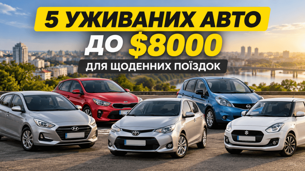 5 уживаних авто до $8000